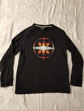 Pendleton Sweater Pullover Jacket Native Mens S Tribal Buffalo Indian Black SW